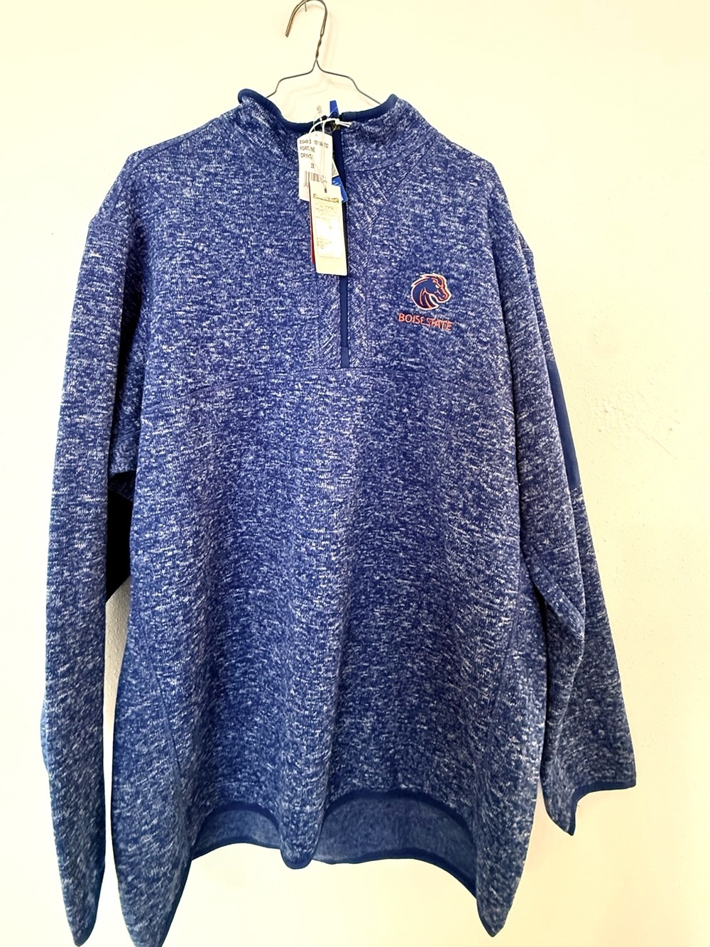 Men's Blue Quarter-Zip Sweater